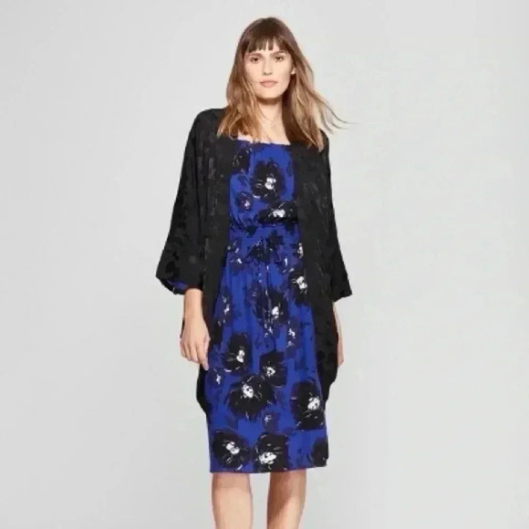 NWT Women’s Whimsigoth Feminine Lightweight Floral Romantic Kimono Cover Up - Picture 10 of 10